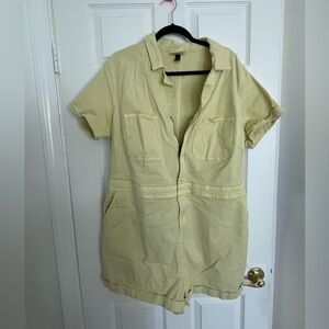 Universal Thread Pale Yellow Boiler Suit Romper